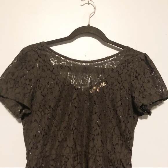 3/$25 Black lace top from YA Los Angeles - Picture 2 of 9